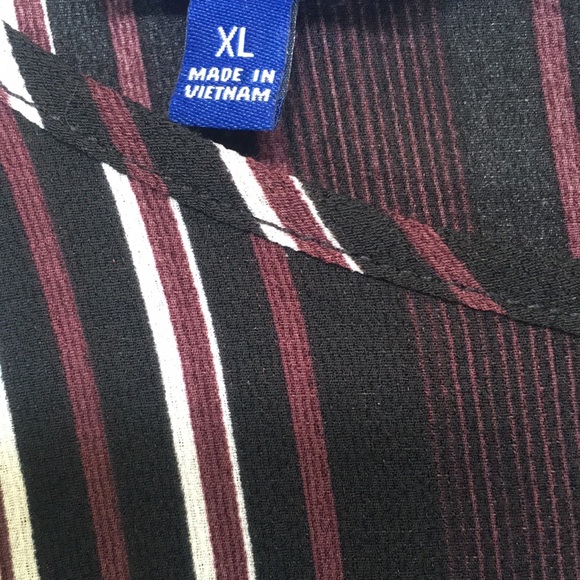 APT 9 Renascence Festival Comfy Extra Long Line Stretch Slimming Vertical Stripe - Picture 15 of 15